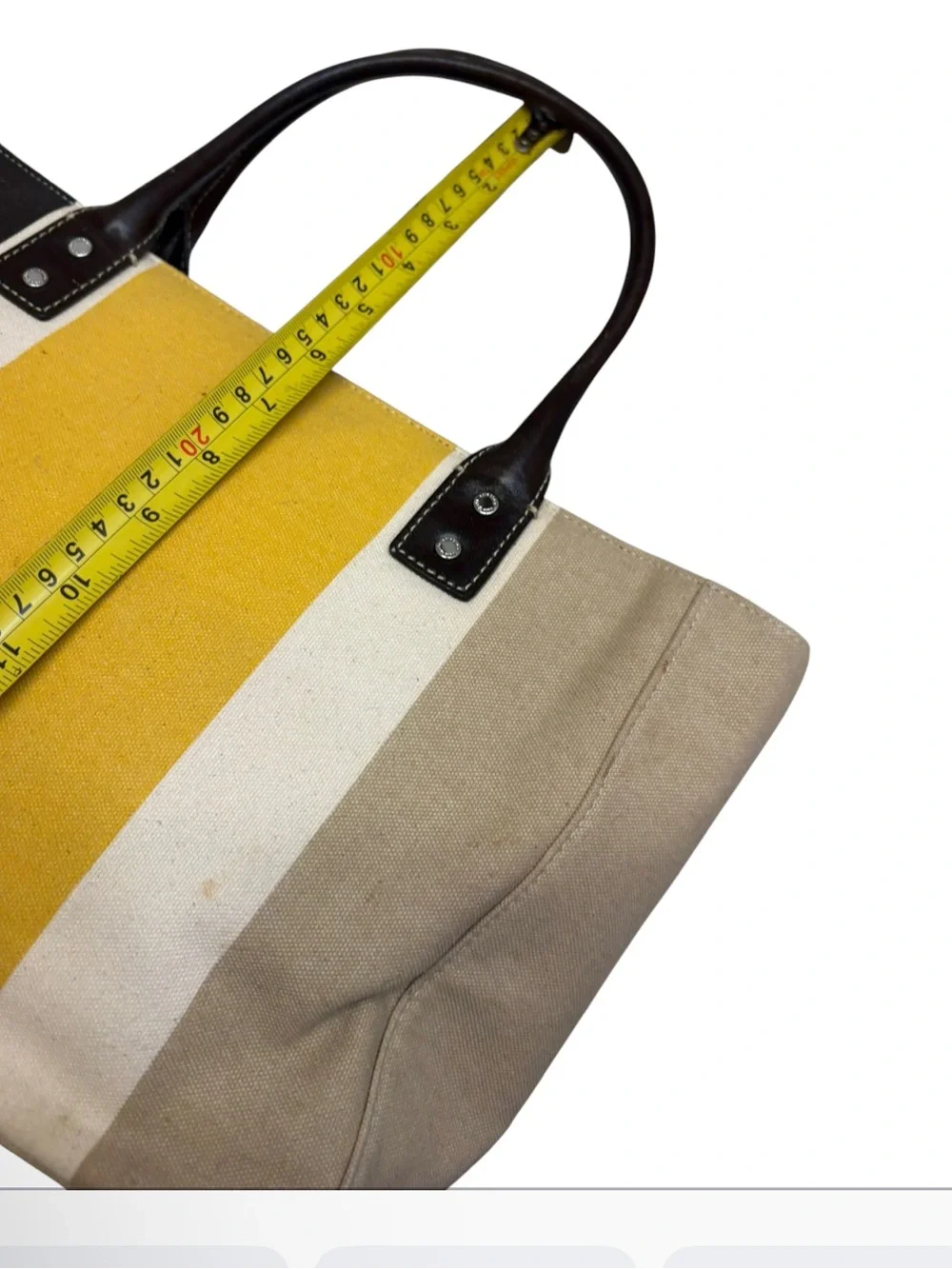 Kate spade vintage canvas tote bag striped